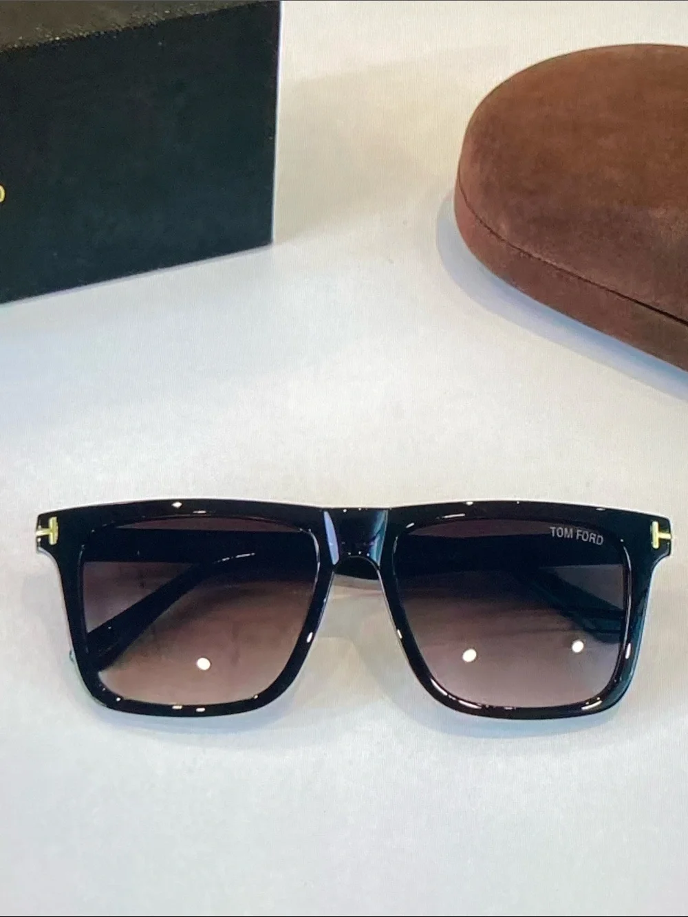 Tom Ford Square Frame Sunglasses with Original Case